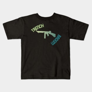 Tommy Gun Trench Broom Kids T-Shirt